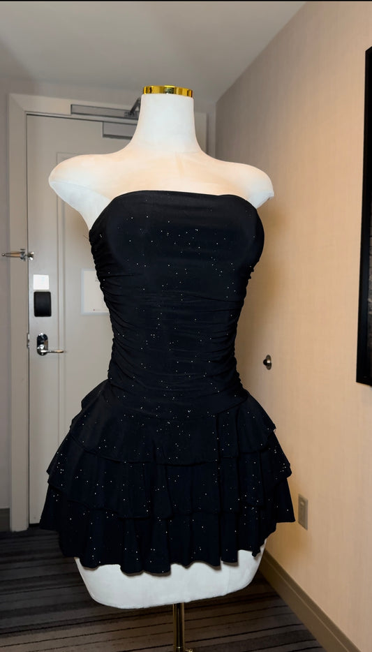 Black Viral Luxe Dress