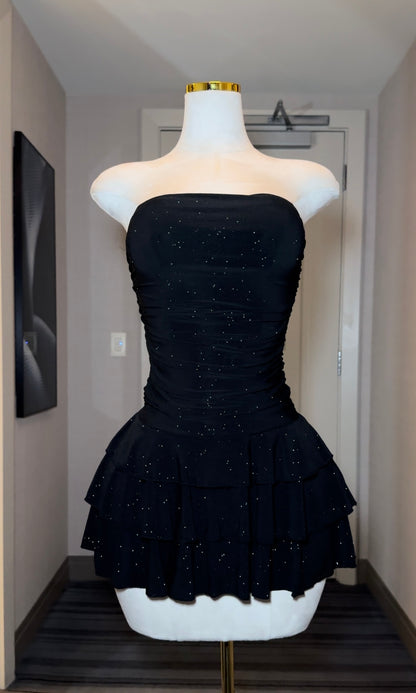 Black Viral Luxe Dress