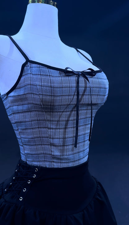 Black&Grey Corset Top