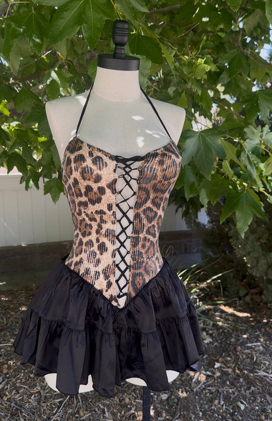 Mini Cheetah Print Dress